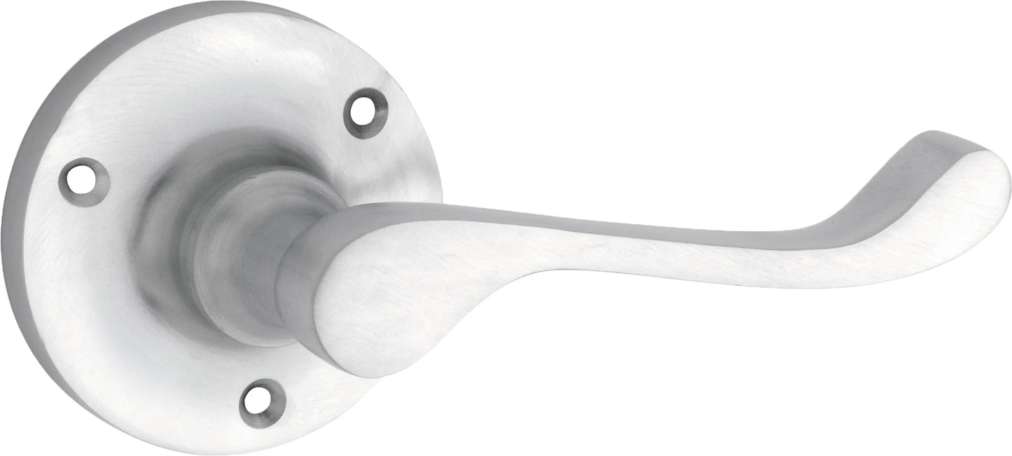 Victorian Lever - Round Rose Backplate