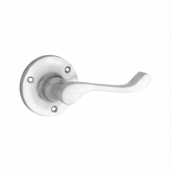 Victorian Lever - Round Rose Backplate