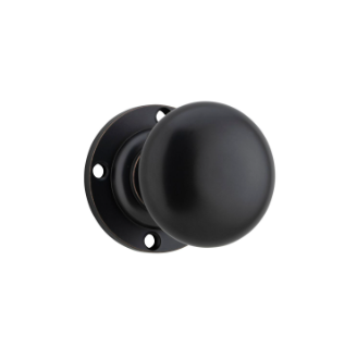 Victorian Knob – Round Rose - Antique Copper