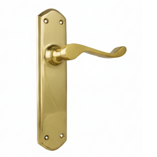 New Windsor Lever - Long Backplate - Chrome Plated - Brand New Tile