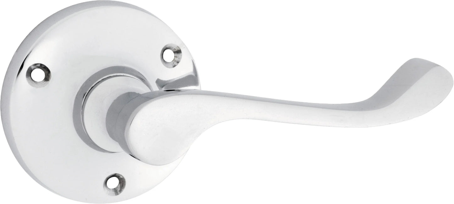 Victorian Lever - Round Rose Backplate