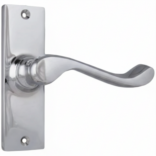 New Fremantle Lever - Long Backplate - Chrome Plated - Brand New Tile