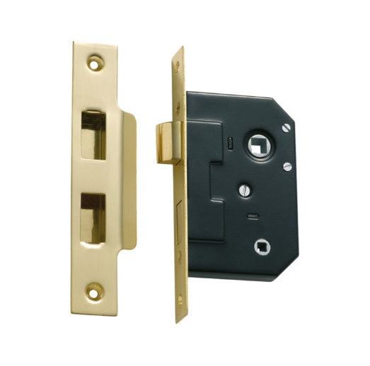 Privacy Mortice Lock – Backset 44mm - Polished Brass