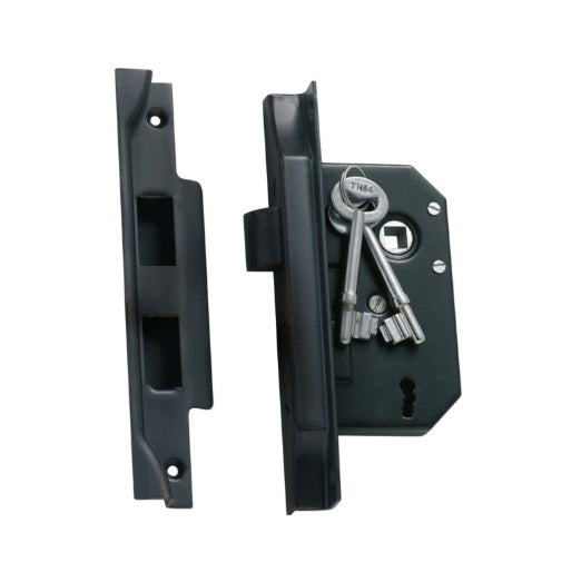 Rebated 3 Lever Mortice Lock – Backset 44mm - Antique Copper