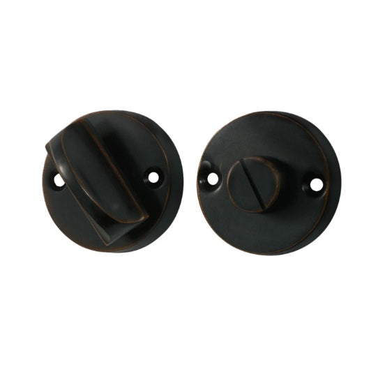 Round Privacy Turn - Antique Copper
