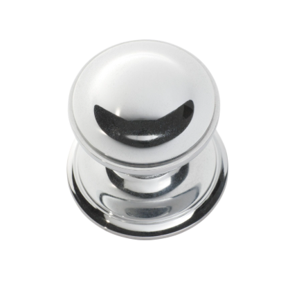 Classic Centre Door Knob - Chrome Plated - 85mm