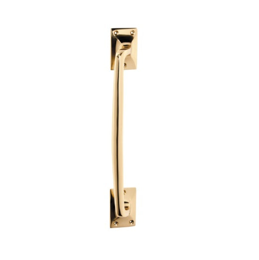Offset Classic Pull Handle – H305xW42xP60mm - Polished Brass