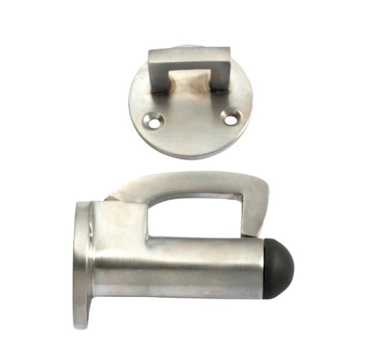Hook Door Stop - 67mm - Satin Chrome