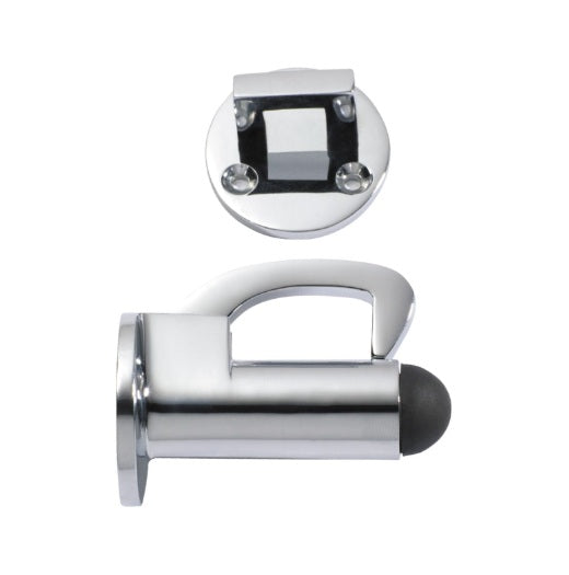 Hook Door Stop - 67mm - Chrome Plated