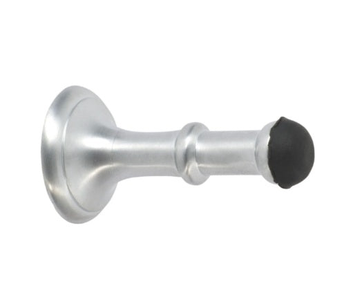 Small Concealed Fix Door Stop - 80mm - Satin Chrome