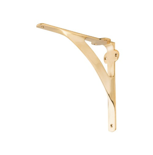 Shelf Brackets – H200xP200mm - Polished Brass