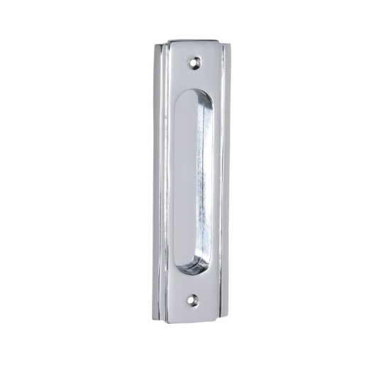 Traditional Flush Pull - 43x150mm - Chrome Plated