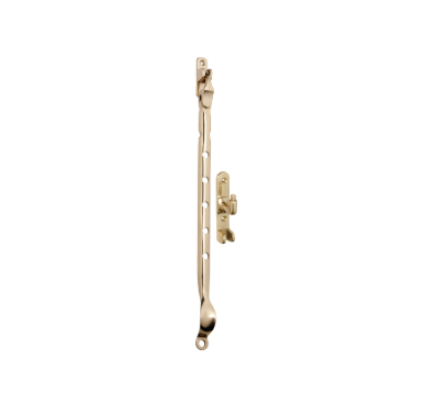 Sidemount Casement Stay - L300mm - Polished Brass