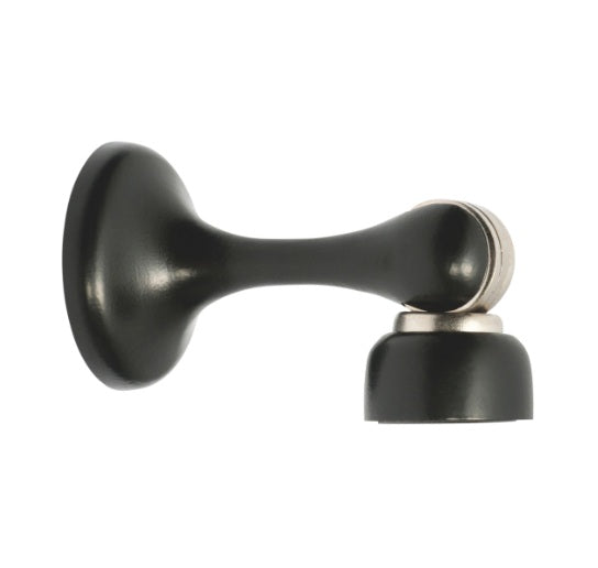 Magnetic Door Stop - 75mm - Matt Black