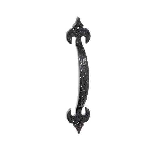 Fleur-de-Lis Pull Handle – Matt Black