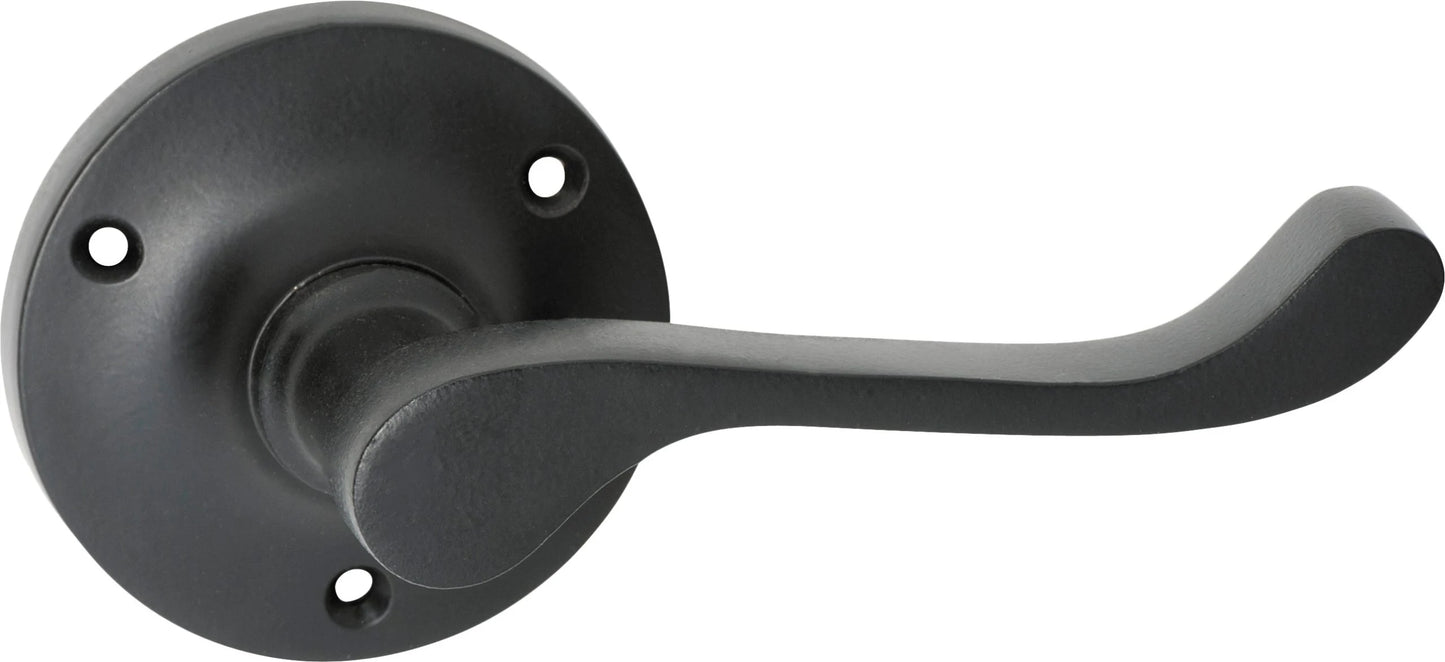 Victorian Lever - Round Rose Backplate