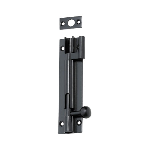 Barrel Bolt – Offset L100mm - Matt Black
