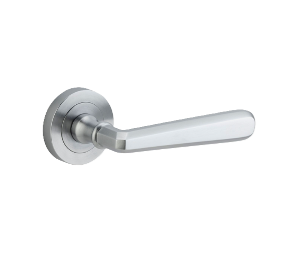 Copenhagen Lever - Round Rose - Satin Chrome