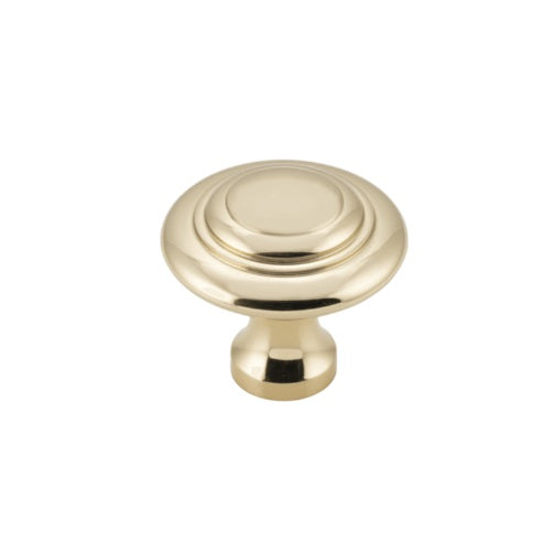 Domed Cupboard Knob – D38xP35mm - Unlacquered Polished Brass