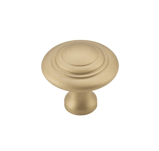 Domed Cupboard Knob – D38xP35mm - Unlacquered Satin Brass