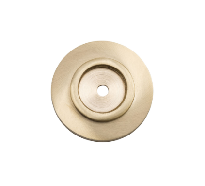 Cupboard Knob Backplate – D38mm - Unlacquered Satin Brass