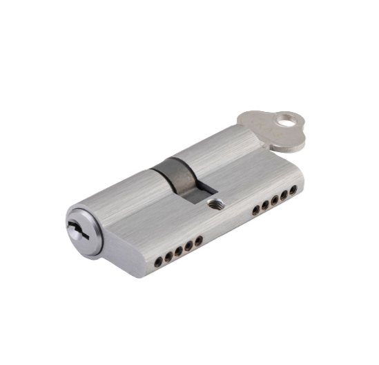 Euro Cylinder Dual Function 5 Pin - Brushed Chrome