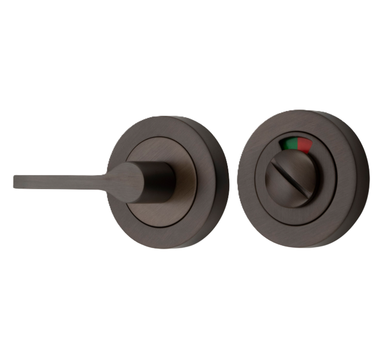 Accessibility Privacy Turn with Indicator - Round - Signature Brass
