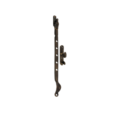 Sidemount Casement Stay - L300mm - Antique Brass