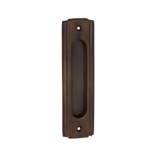 Traditional Flush Pull - 43x150mm - Antique Brass