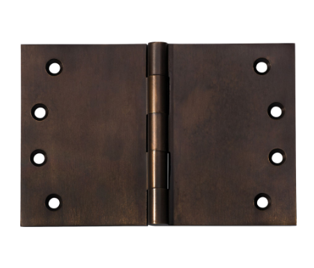 Broad Butt Hinge – H100xW150mm - Antique Brass