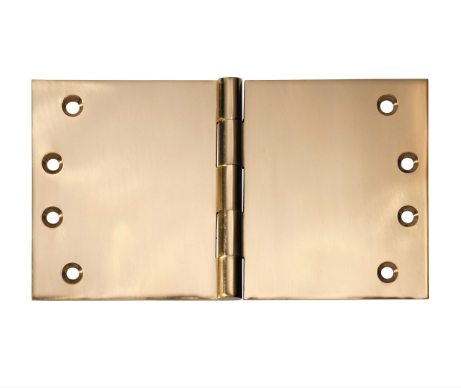 Broad Butt Hinge – H100xW175mm - Polished Brass