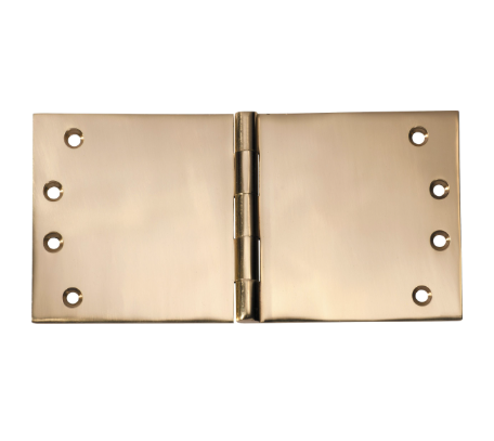 Broad Butt Hinge – H100xW200mm - Polished Brass