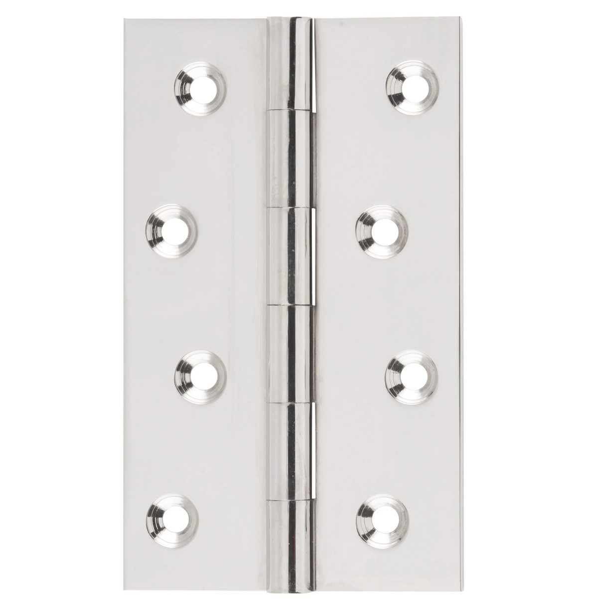 Fixed Pin Hinge – H100xW60mm - Polished Nickel