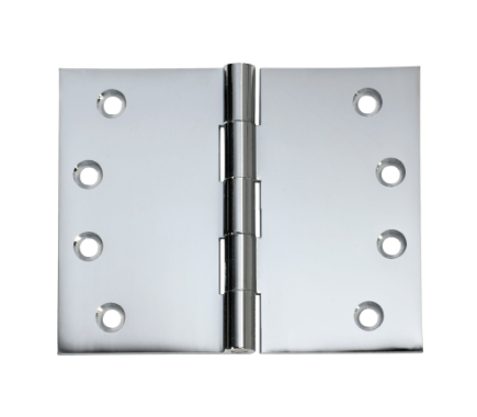 Broad Butt Hinge – H100xW125mm - Chrome Plated