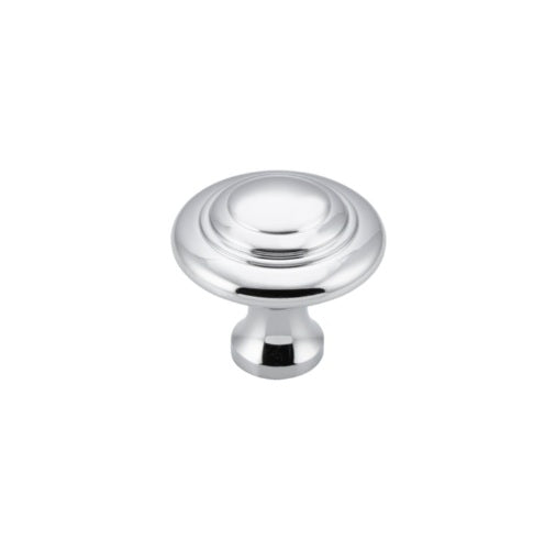 Domed Cupboard Knob - D32xP29mm - Chrome Plated