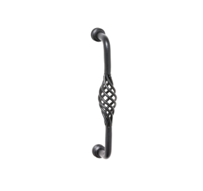 Iron Wire Twist Pull Handle – Matt Black
