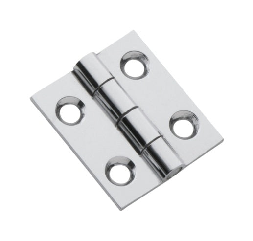 Fixed Pin Cabinet Hinge – H25xW22mm - Chrome Plated