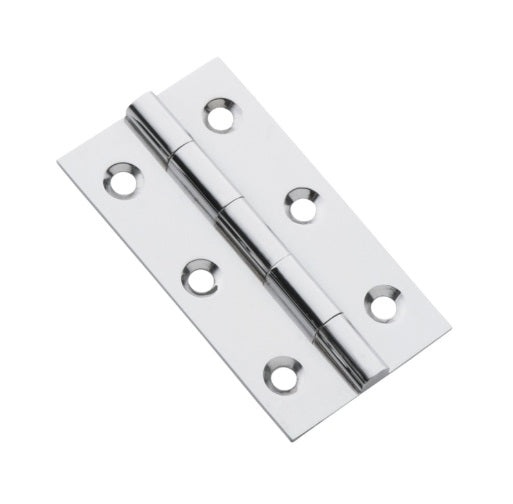 Fixed Pin Cabinet Hinge – H63xW35mm - Chrome Plated