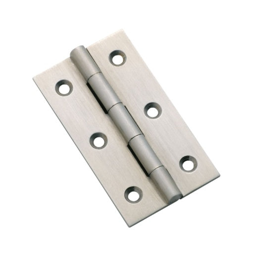 Fixed Pin Cabinet Hinge – H63xW35mm - Satin Chrome