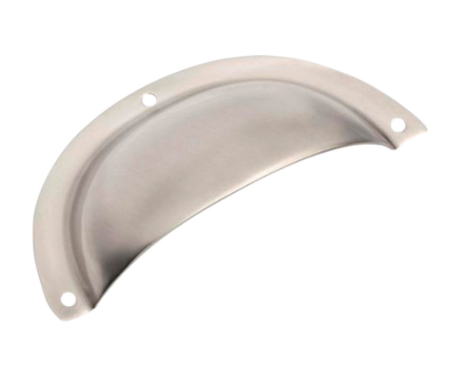 Classic Drawer Pull – Sheet Brass - 97x40mm - Satin Nickel