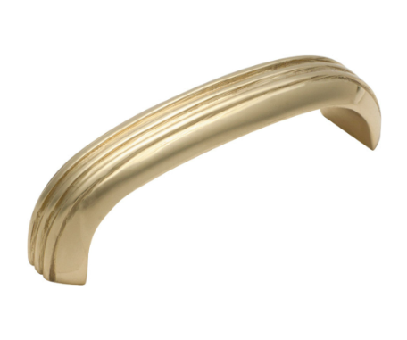 Deco Cabinet Pull Handle – Polished Brass - L85xW20xP27mm
