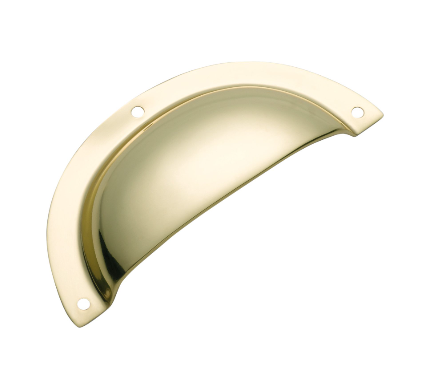 Classic Drawer Pull – Sheet Brass - 97x40mm - Polished Brass