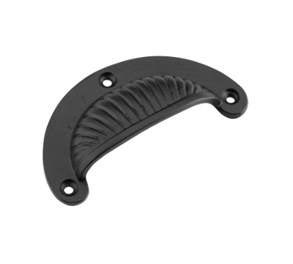 Fluted Drawer Pull - Matt Black