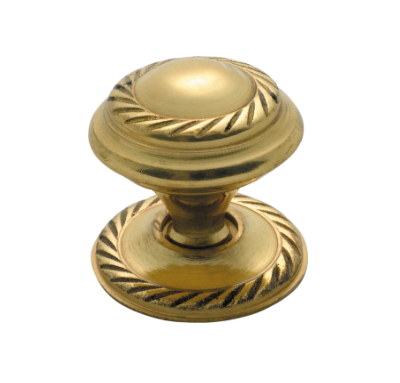 Georgian Cupboard Knob – D25xP26mm - Polished Brass
