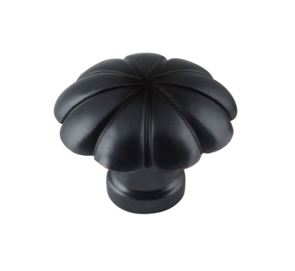 Fluted Cupboard Knob - Antique Copper