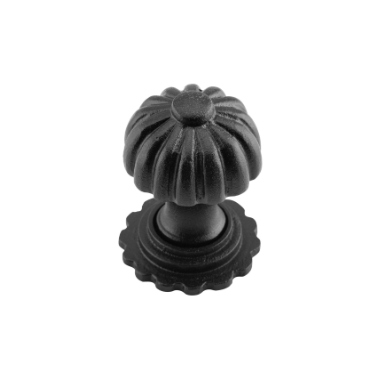 Fluted Cupboard Knob With Backplate – D32xP44mm