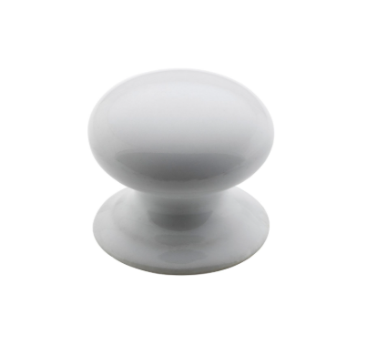 Round Porcelain Cupboard Knob – D35xP31mm