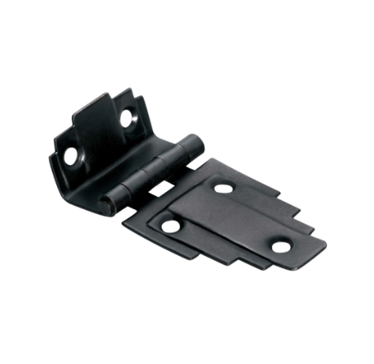 Deco Offset Hinge - Antique Copper