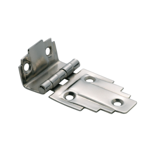 Deco Offset Hinge - Satin Nickel