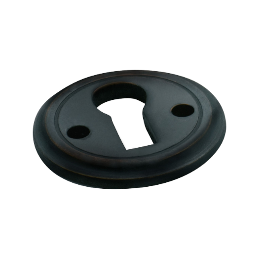 Round Cupboard Escutcheon - Antique Copper